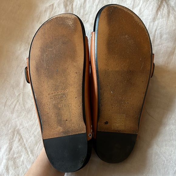 Isabel Marant Leather Sandals. Size 37 - Picture 3 of 4